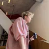 Camisa a Cuadros Suelta Directa de Fábrica para Hombre, Oversize, Casual, Chaqueta de Manga Corta de Verano para Pareja