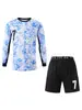 2026 Uniforme de Fútbol de Manga Larga Transfronterizo para Niños Conjunto de Jersey de Miami para Estudiantes de Primaria y Secundaria Uniforme de Equipo de Entrenamiento de Competición Venta al por Mayor