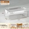 Caja de Conservación Sellada al Vacío, Lonchera para Empacar Frutas y Pepinillos, Lonchera Rectangular Transparente de Plástico, Aptas para Microondas