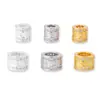 Plata Esterlina S925 Diamantes Seiko Cuentas de Transferencia Mantra de Seis Sílabas Cuentas Espaciadoras Cuentas de Plata Pulsera de Cuentas DIY Accesorios de Plata