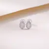 Pendientes de Plata de Ley S925 Chapados en Oro con Circonita en Forma de Gota de Agua Yuebao Jewelry, Pendientes de Nicho de Moda y Exquisitos, Venta al por Mayor Caliente de Fábrica