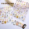Pegatinas Populares para Uñas con Temática de Halloween 5D en Relieve Tridimensional Estilo Oscuro Dibujos Animados Fantasma Linterna de Calabaza Pegatinas para Uñas