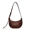Bolso cruzado de ante con estampado de leopardo vintage nuevo para otoño 2026 para mujer, Bolso de hombro tipo albóndiga con cremallera para el trabajo