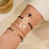 Pulsera de conjunto de venta caliente transfronteriza pulsera geométrica de mapa pulsera de cuentas estilo nacional concha borla pulsera fabricantes punto