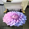 Visión Estéreo Transfronteriza Baño Fácil de Limpiar Barro Diatomeas Alfombrilla de Piso Flor Hogar Puerta de Baño Antideslizante Alfombrilla Venta al por Mayor
