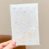 Pegatinas de Colores Huecas con Temática de Dopamina para Niñas, Decoraciones de Estrella de Cinco Puntas y Corazón, Corazones de Melocotón Autoadhesivos de Colores
