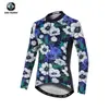Maillot de Ciclismo Xintown Traje Largo Flor Azul Nuevo Traje Largo de Verano Traje de Carrera Traje Traje de Bicicleta Mujer
