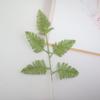 Pó de ouro cinco peças de folhas de plantas verdes simulação de flores de Natal acessórios diy pendurado decorações glitter flor e folha de enfeites de vestido de casa atacado