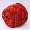 Dos dos chenilla terciopelo dorado lana bufanda tejida para hombre y mujer DIY hecho a mano suéter tejido ganchillo zapatillas hilo grueso