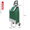 Carrito de Compras con Ruedas para Uso Doméstico, Carrito de Compras Portátil, Carrito de Compras para Supermercado al por Mayor, Carrito de Compras Pequeño para Personas Mayores
