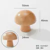 Manija Redonda de Bola Cuadrada de Madera Maciza de un Solo Agujero para Cajón Manija de Madera de Dibujos Animados para Armario de Madera Puerta Corredera Habitación Infantil Manija de Madera Maciza