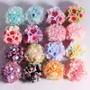 Nuevas Flores Creativas de Arcilla Blanda Se Pueden Usar con Agujeros Rectos Cuentas Sueltas Llavero para Teléfono Celular DIY Accesorios de Joyería Venta al por Mayor