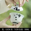 Serie de Juego de Té Pintado a Mano de las Dinastías Tang y Song, Juego de Té Kung Fu para Uso Doméstico, Incluye Gaiwan, Tetera, Tazas de Té, Posavasos, Recipiente para Té y Colección de Cuchara para Té