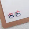 Brincos de Dança do Leão Acessórios para Nail Art DIY Desenho Animado Estilo Chinês Dança do Leão Unhas Postiças Acessórios de Resina DIY Feito à Mão