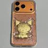 Nuevo Imitación Oro Puro 999 Riqueza Instantánea Lámina de Oro Pieza Única de Oro Funda para Teléfono Manzana 17 Fortuna Anti-Caídas Cubierta Protectora