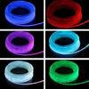 Tira de Fibra Óptica 2mm 3mm Multicolorida Ultrabrilhante Luminosa por Toda a Extensão Guia de Luz Lateral Tira de Fibra Óptica Atmosférica para Console Central Digital de Carro