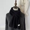 Bufanda nueva de Corea del Sur Dongdaemun para mujer, otoño e invierno, color sólido, cachemir, informal, combinable, cálida, de punto.