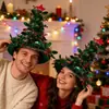 Fornecido diretamente pelo fabricante, chapéus de festa de Natal, decorações de feriado, chapéus de Natal em não tecido, arranjos de atmosfera de festa, chapéus de bruxa