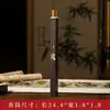 Tubo de Incenso com Laca de Sândalo Roxo, Porta-Incenso Estilo Chinês, Artesanato de Tubo de Incenso de Jacarandá Africano