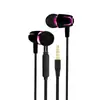 Auriculares semi-in-ear con subwoofer para teléfono móvil Apple Android Huawei, auriculares deportivos con cable para juegos con micrófono