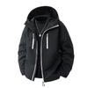 Chaqueta deportiva informal de trabajo para parejas, a prueba de viento, con capucha, sencilla y a la moda, para primavera y otoño.