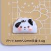 Juguete de Comida Dumpling de Animal Lindo Dibujos Animados Hecho a Mano DIY Pegamento de Crema Resina Accesorios Pequeños Hebilla de Zapato con Agujero Material de Joyería