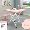 Mesa Plegable, Mesa de Comedor Plegable, Mesa de Comedor Doméstica Simple, Puesto de Casa de Alquiler, Mesa de Comedor Simple para Apartamento Pequeño