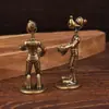 Latão Latão Vintage Pato Donald Robô Enfeites Artesanato Criativo Velhos Pequenos Enfeites Enfeites de Latão Bronze