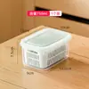 Caja de Almacenamiento de Cebolleta, Jengibre y Ajo, Refrigerador, Chile, Cilantro, Caja de Conservación de Frescura, Uso en Cocina, Caja de Preparación con Drenaje, Cebolletas Picadas, Ajo Picado, Cebolletas en Rodajas