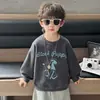 Ropa para Niños Sudadera para Niños Primavera y Otoño 2026 Nuevo Estilo Coreano Conjunto de Primavera para Niños Top de Cuello Redondo de Manga Larga para Bebé y Niño Pequeño Moderno
