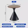 Mesa de centro color crema para el hogar, sala de estar minimalista, apartamento pequeño, moderna simple, sensación de alta gama, mesa de centro redonda