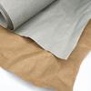 Papel kraft amassado e lavado FSC capa dura etiqueta de roupa de papel kraft amassado e lavado costura de fibra lavada papel de látex sem rasgos