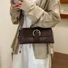 Nueva Moda 2026 Bolso de Mano Tejido Texturizado de Otoño para Mujer, Bolso Pequeño Cuadrado para Hombro, Diseño Único de Bolso Cruzado Texturizado