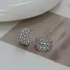 Pendientes de Aro Geométricos de Circonita de Moda con Personalidad Simple Estilo Coreano Temperamento Versátil Pendientes para el Trabajo Nuevo Estilo 2026 Moderno