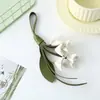 Bolso de Cuero de Osmanthus Sencillo Nuevo Elegante Colgante Pequeño de Cuero PU Lindo Flor de Osmanthus Dorada Mochila para Exteriores Accesorio de Alta Gama