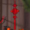 Colgante de Nudo Chino con Perla Luminosa para Armonizar las Relaciones de Puerta en Puerta, Promover la Prosperidad y la Riqueza, con un Diseño de Flores en Flor y un Símbolo de Tres Nudos Auspiciosos para la Gran Fortuna
