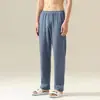 Pantalones individuales de algodón para hombre, pantalones de pijama holgados casuales de verano para el hogar, se pueden usar simples de talla grande 200 Jin