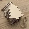 Colgante Navideño TEMU Transfronterizo Hecho a Mano Creativo DIY Árbol de Navidad Productos de Madera Pintados a Mano Madera Decoración del Hogar