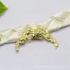 Accesorios de joyería DIY material de horquilla vintage pieza de flor de vid con forma de luna de cobre puro accesorios para tocado un paquete de 200 piezas