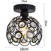 Zhongshan Luminárias Lâmpada de Teto Quarto Cristal Hall de Entrada Luz Interior Varanda Sala de Jantar Corredor Luz Estilo Vintage