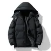 Chaqueta de algodón negra desmontable con capucha para hombre transfronteriza, abrigo de algodón de invierno para hombre, chaqueta acolchada engrosada nueva para hombre 2026