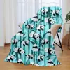 Amazon Animal Panda Cobertor Cobertor de Soneca Cobertor de Flanela para Escritório Cobertor Fofo para Ar Condicionado