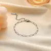 [Collar + Pulsera] Estilo Francés Ins de Lujo Accesible Cadena para Clavícula de Corazón Estilo Dulce Collar de Acero de Titanio con Borla de Corazón de Melocotón para Mujer