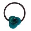 Corda de cabelo de flor de rosa romântica ~ Base de corda de cabelo de ácido acético elegante e elegante Fio de borracha elegante simples e suave sem marcas