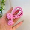 Diadema con Botón de Dopamina Banda de Goma Elástica y Duradera Alta Belleza Lazo para Cola de Caballo Alta Anillo Grueso para el Cabello Perezoso Adorno para la Cabeza