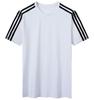 Traje de shorts de manga corta de tres barras cuello redondo versátil top casual 2024 shorts deportivos uniforme escolar de estudiante traje de pareja