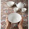 Cerámica Chaozhou Wholesale Juego de Vajilla de Porcelana Blanca Cocina Tazones Grandes Tazones Pequeños Tazones de Sopa para el Hogar Tazones de Arroz Tazones para Fideos Platos y Platos
