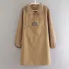 Delantal elegante, impermeable y transpirable de manga larga para uso en peluquería y cocina, adecuado tanto para hombres como para mujeres, con cuello alto y cierres a presión