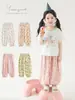 Calça Casual Infantil Wulibu Estampa Total Moda Verão 2026 Crianças Fofas Respirável Solta Proteção Contra Mosquitos