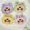 Fofo Bebê Três Anos Expressão de Filhote Orelhas de Gato Coração Chaveiro de Pelúcia Fofo Acessórios Pingente Acessórios de Roupa